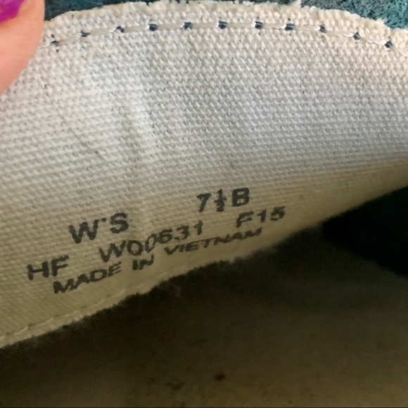 ❤️COLE HAAN❤️Turquoise Suede & Leather Loafers❤️Moccasin flats w/rubber soles - Picture 5 of 6